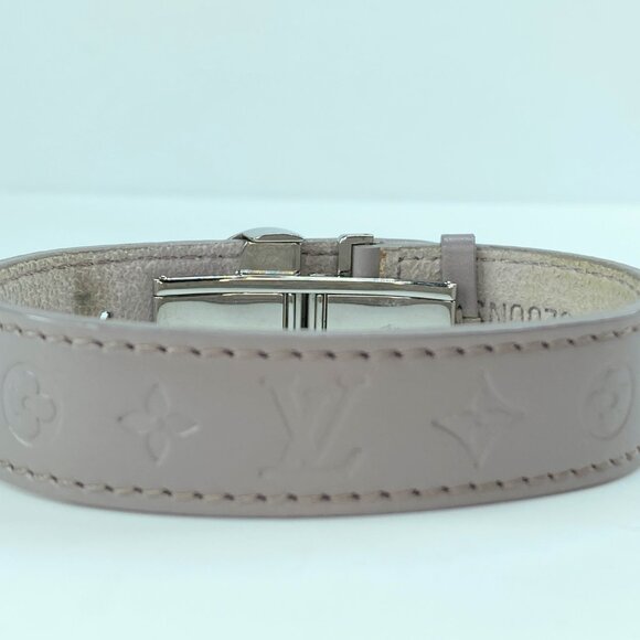 Louis Vuitton Leather Monogram Wish Bracelet 6.5mm 6 3/4" GS285 - Picture 4 of 10